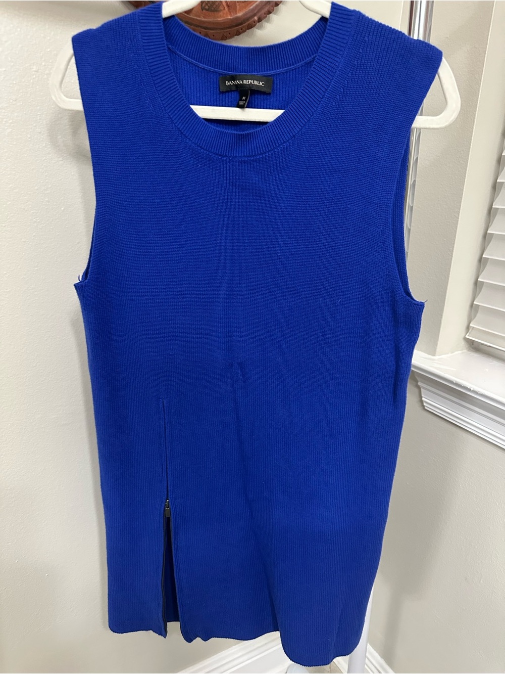 Banana Republic Cobalt Blue Sleeveless Knit sweater Dress, M